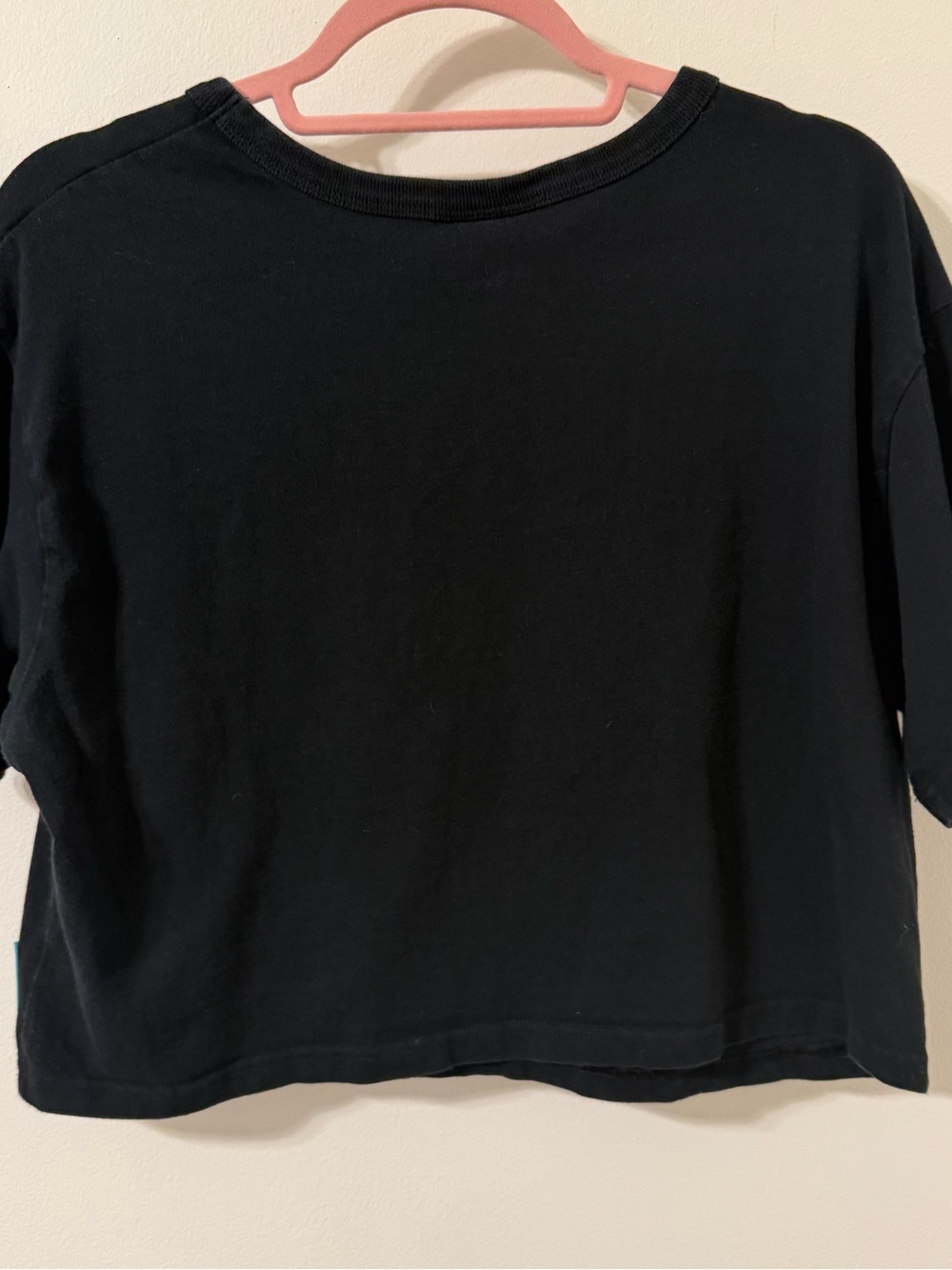 Champion Black Crop Tee with Logo Patch - Picture 7 of 7